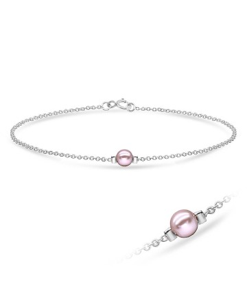 Pink Pearl Silver Bracelet BRS-01